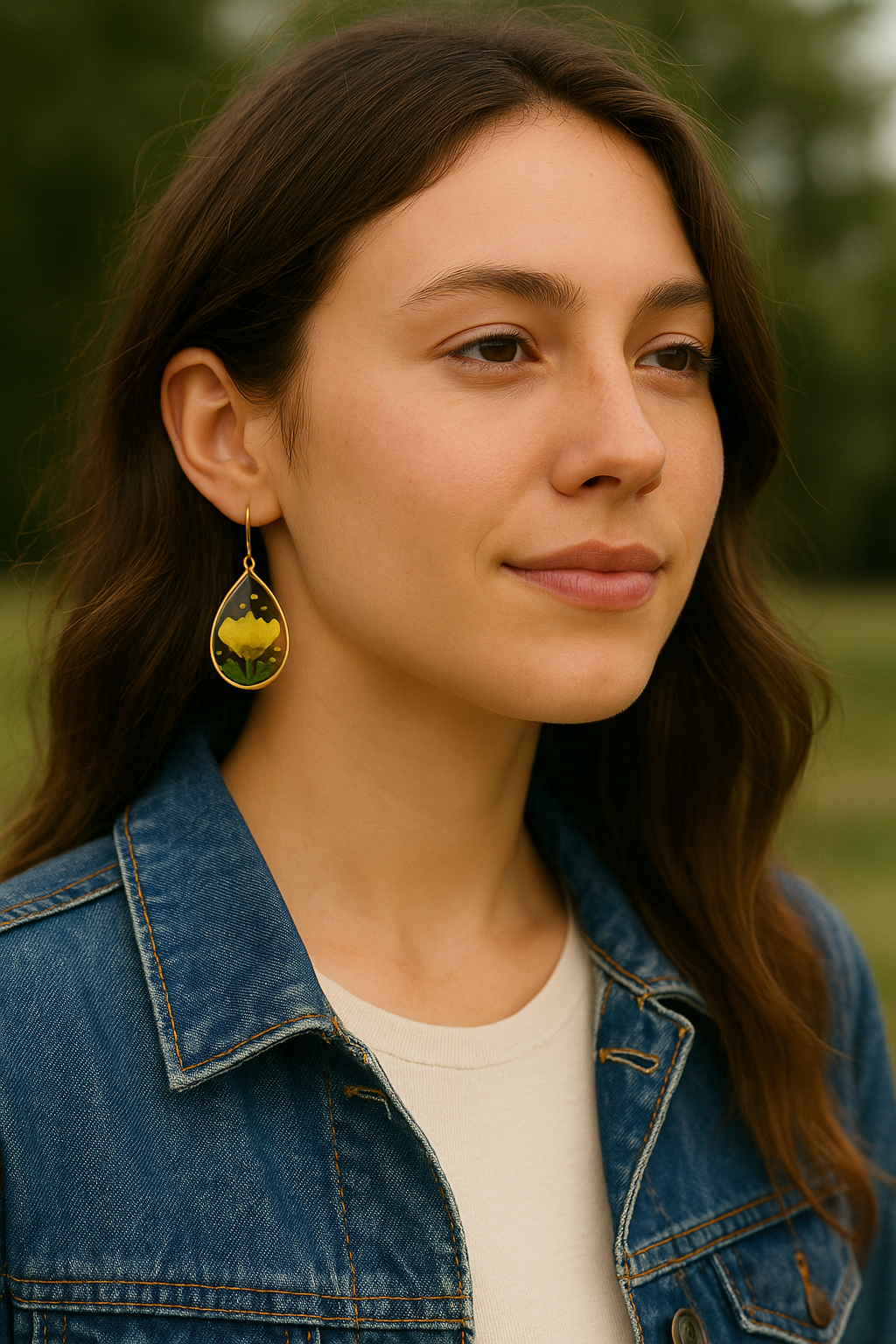 FLO's Bees & Trees Real Dried Flower Earrings