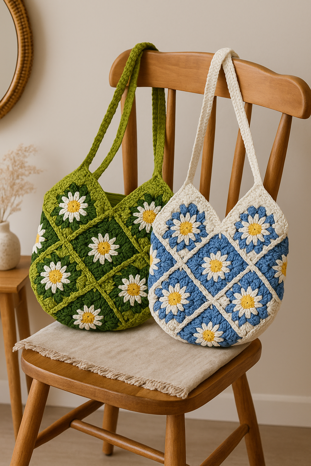 FLO's Bloom Meadow Crochet Tote