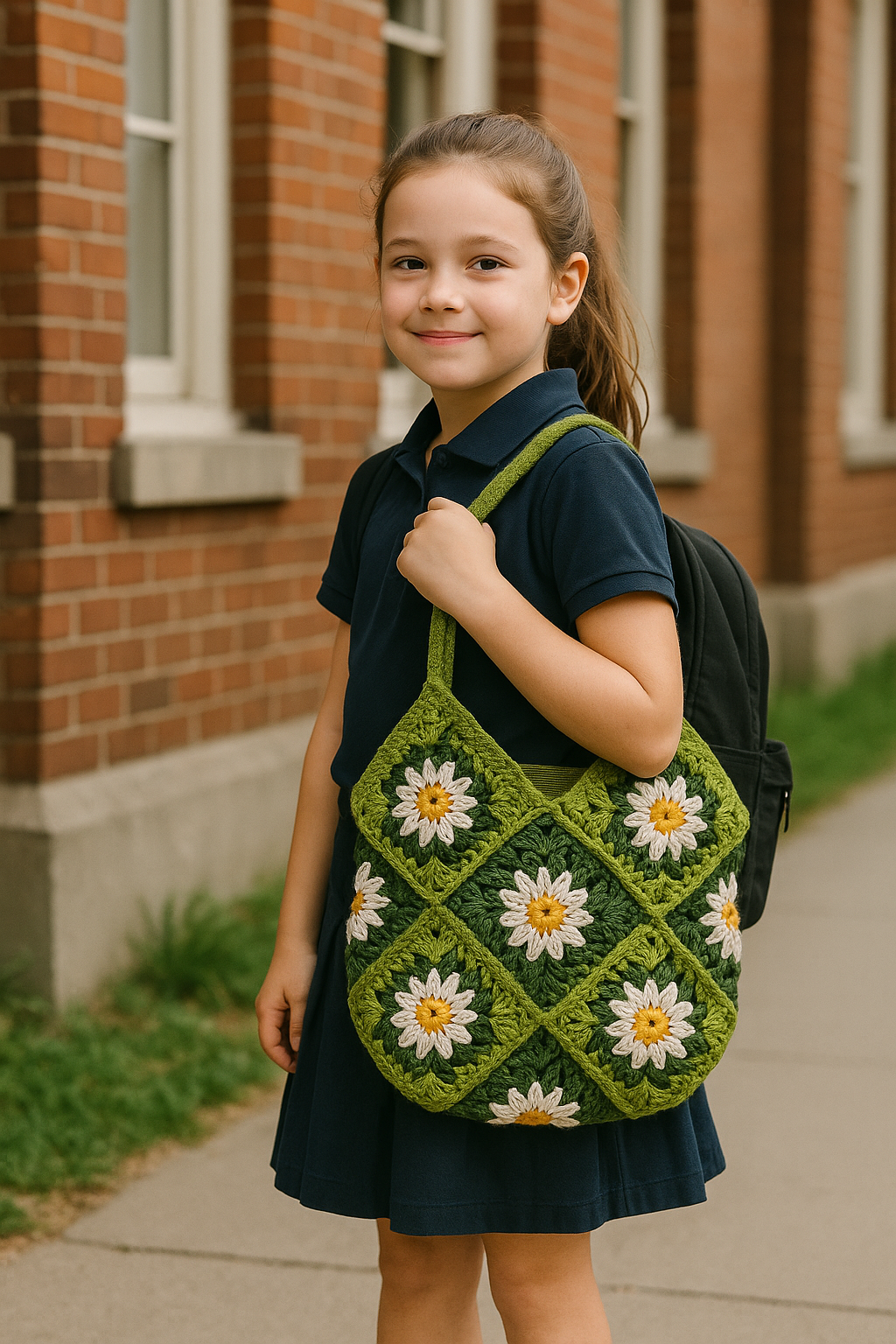 FLO's Bloom Meadow Crochet Tote