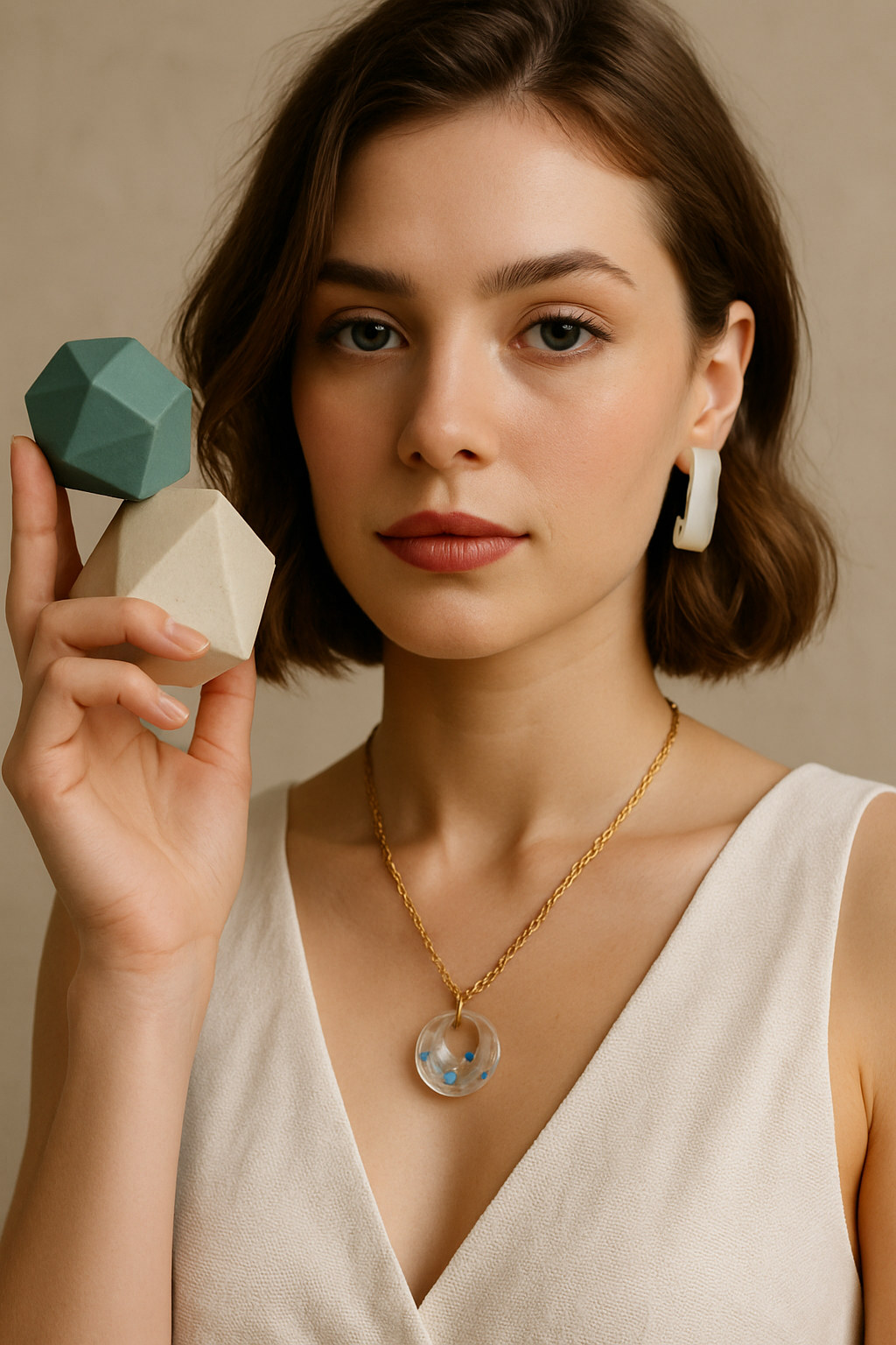 FLO's Celestial Halo Forget-Me-Not Pendant