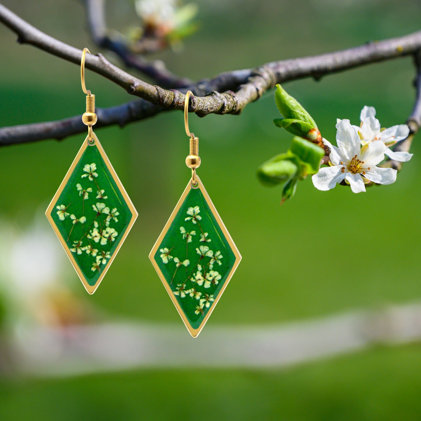 FLO's Emerald Harmony Earrings