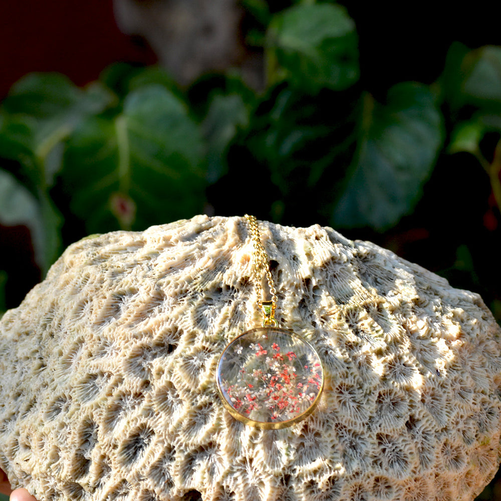 FLO's Blossoming Serenity Baby’s Breath Pendant