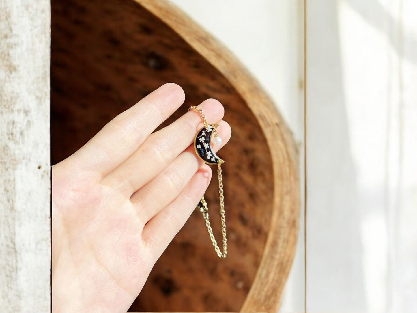 FLO's Moonlit Charm Floral Bracelet