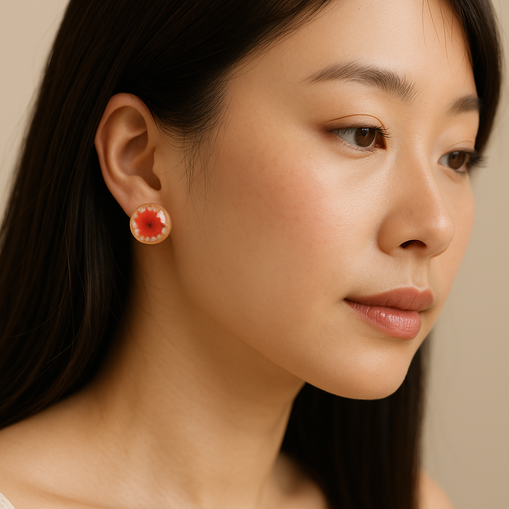 FLO's Scented Carmines Real Dried Flower Earrings