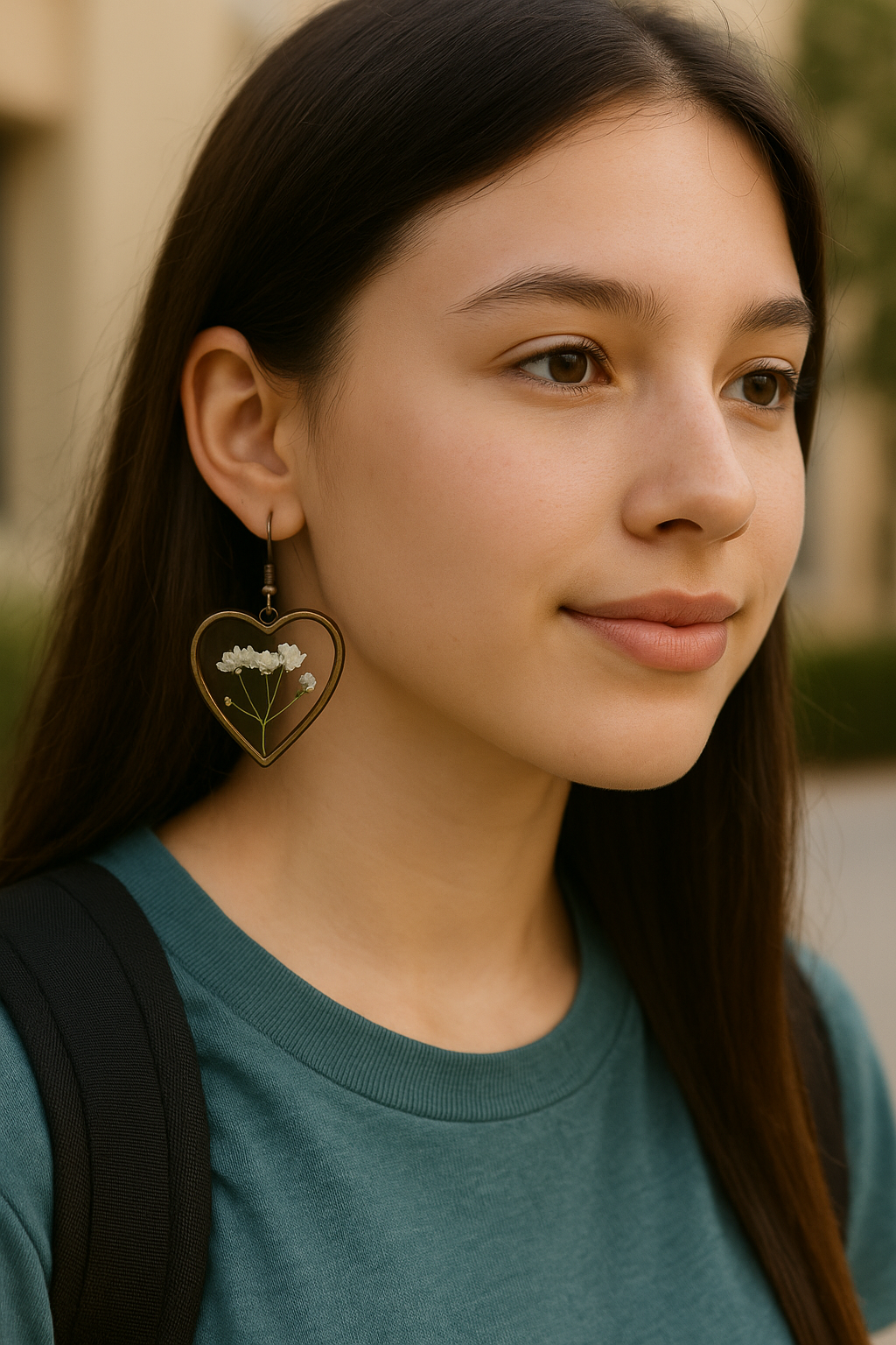 FLO's Eternal Bloom Heart Earrings