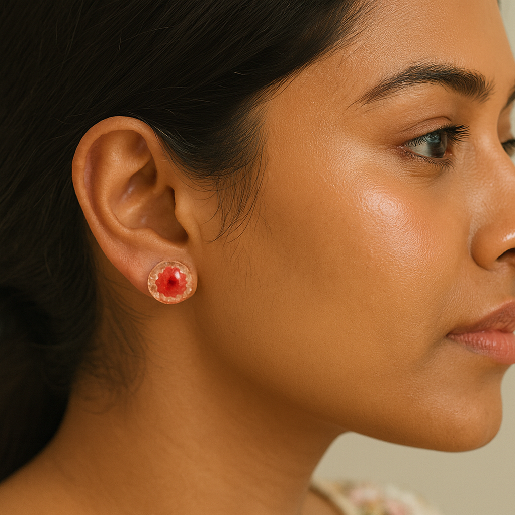 FLO's Scented Carmines Real Dried Flower Earrings