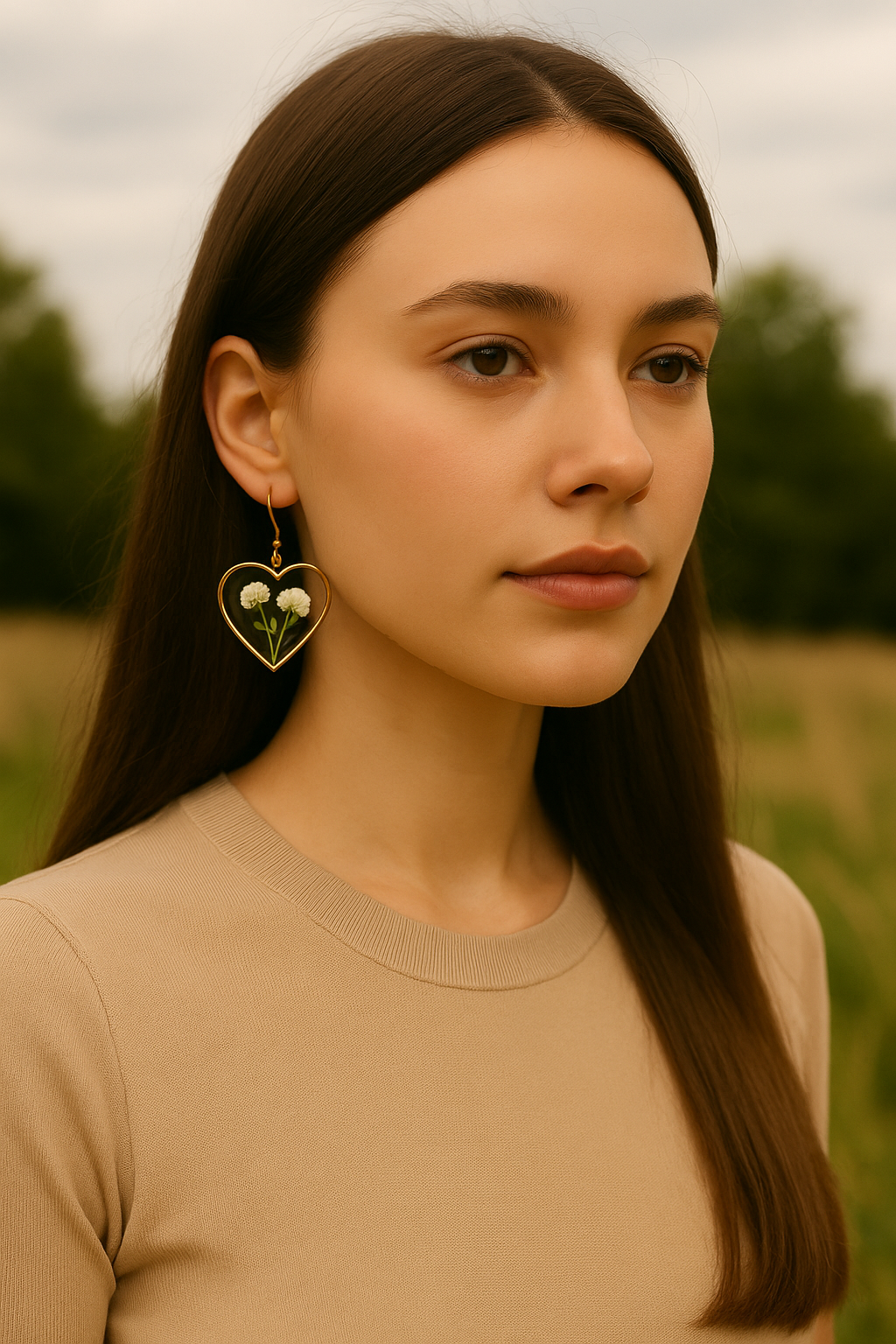FLO's Eternal Bloom Heart Earrings