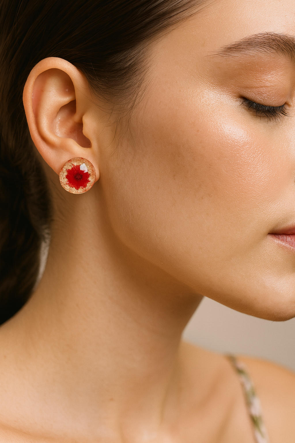 FLO's Scented Carmines Real Dried Flower Earrings