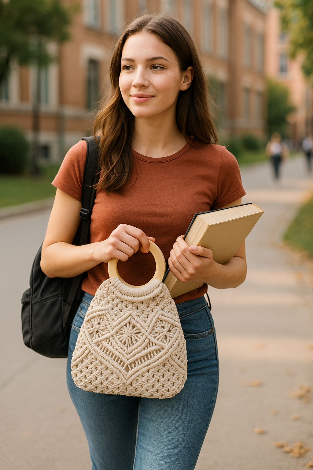 FLO's Amber Weave Crochet Handbag
