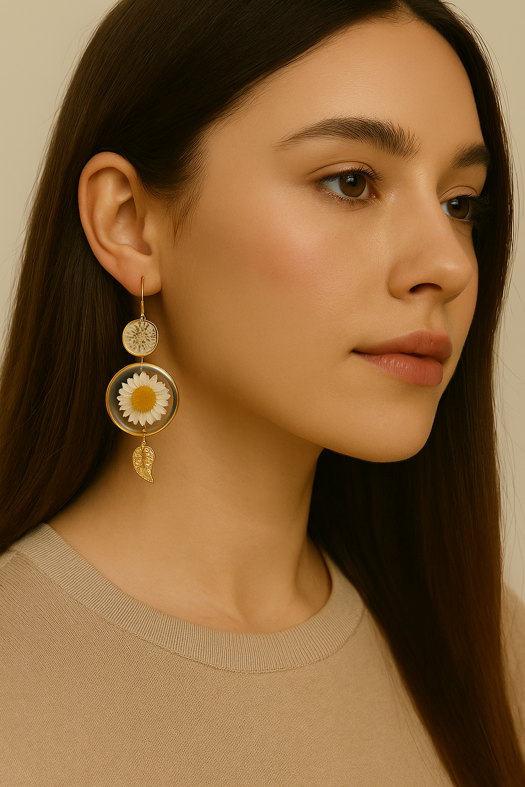 FLO's Radiant Daisy Charm Earrings