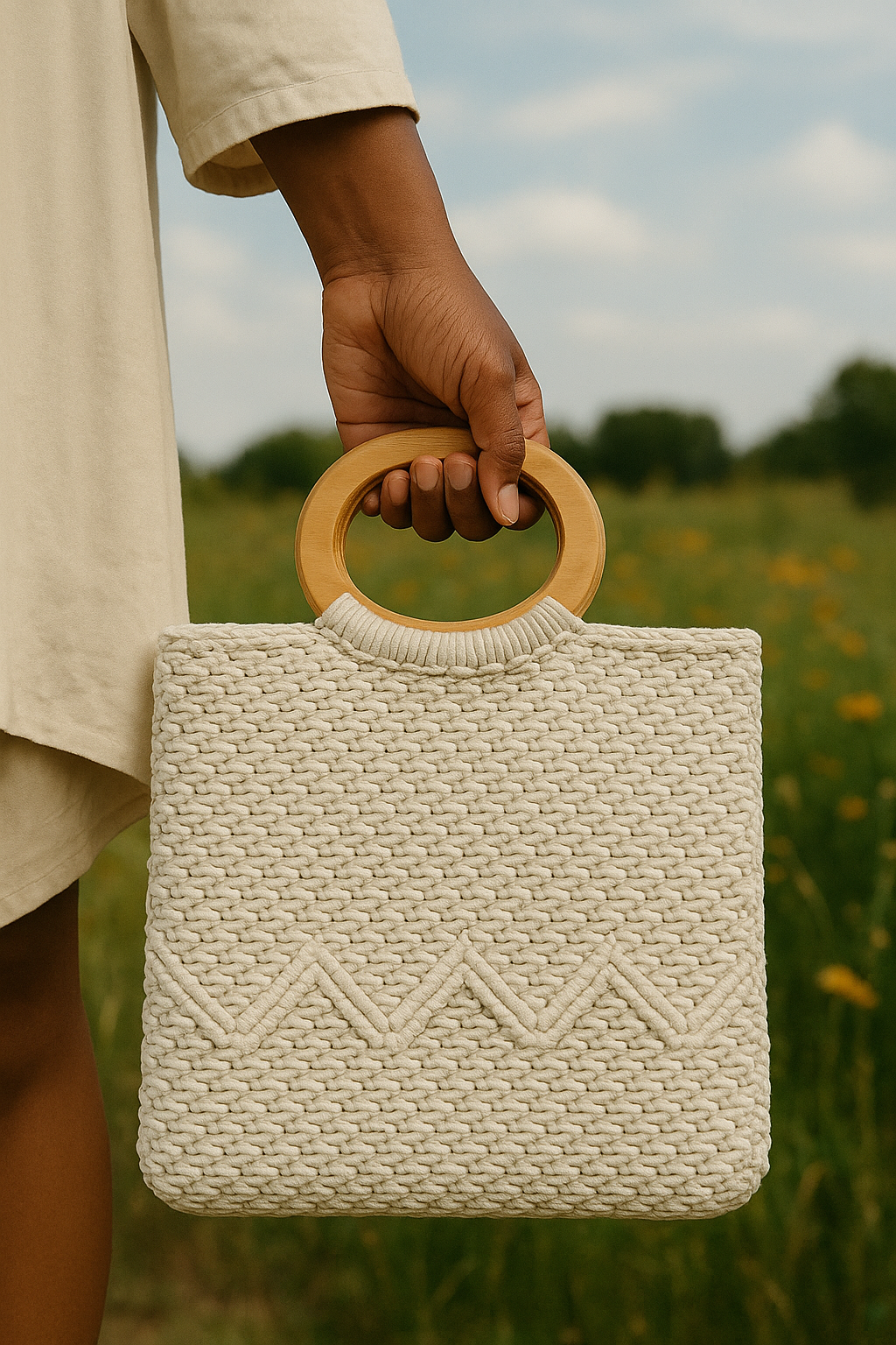 FLO's Sahara Wave Crochet Tote
