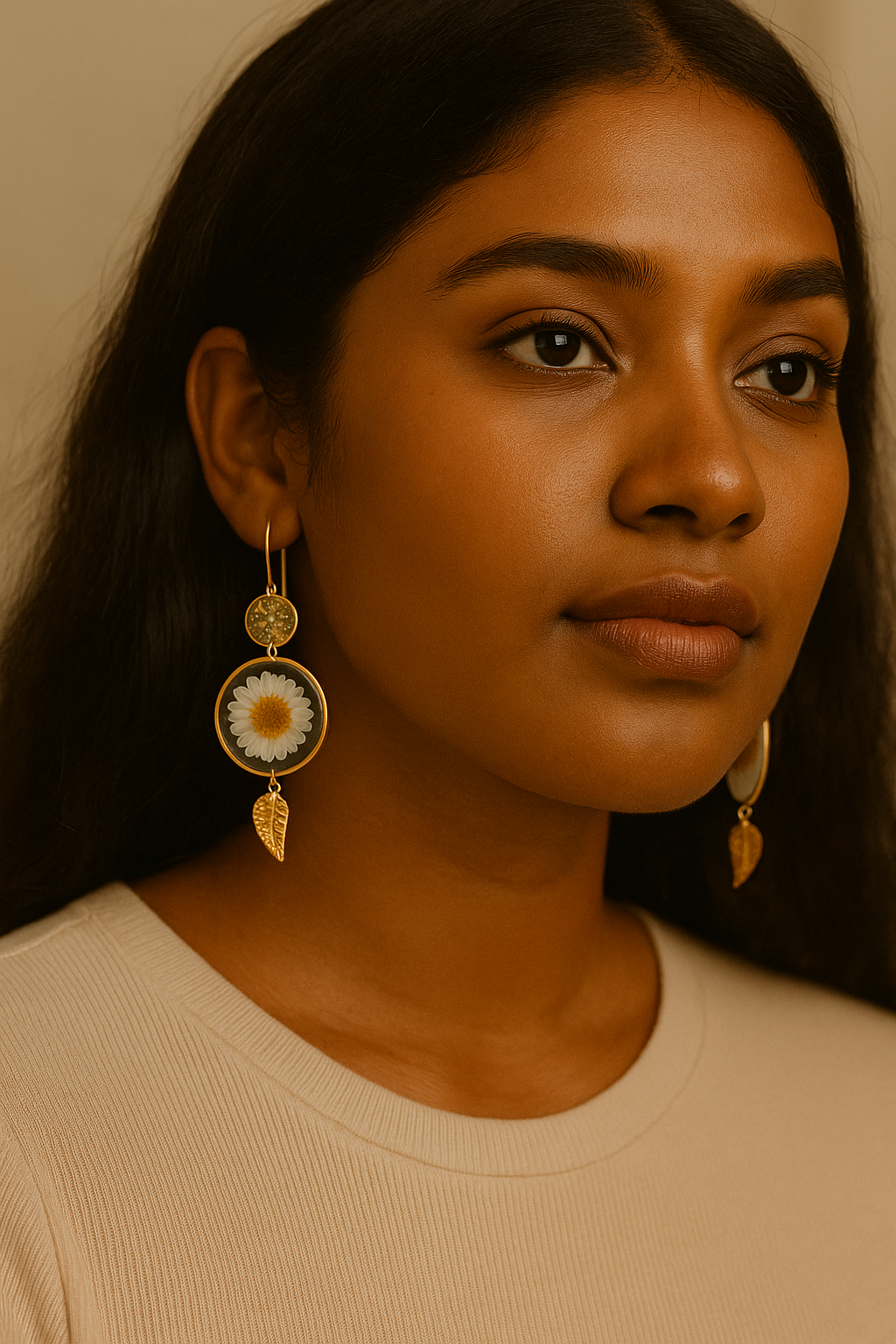 FLO's Radiant Daisy Charm Earrings