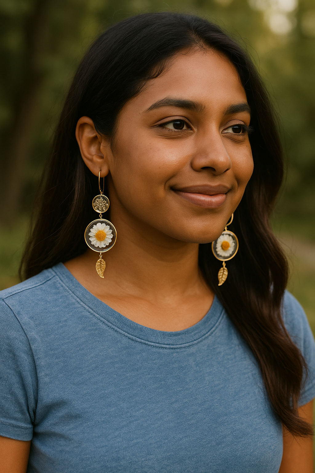 FLO's Radiant Daisy Charm Earrings