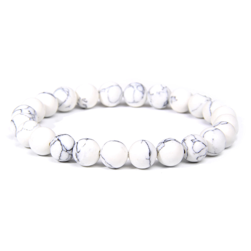 FLO's Howlite (White with Gray/Black Veins)