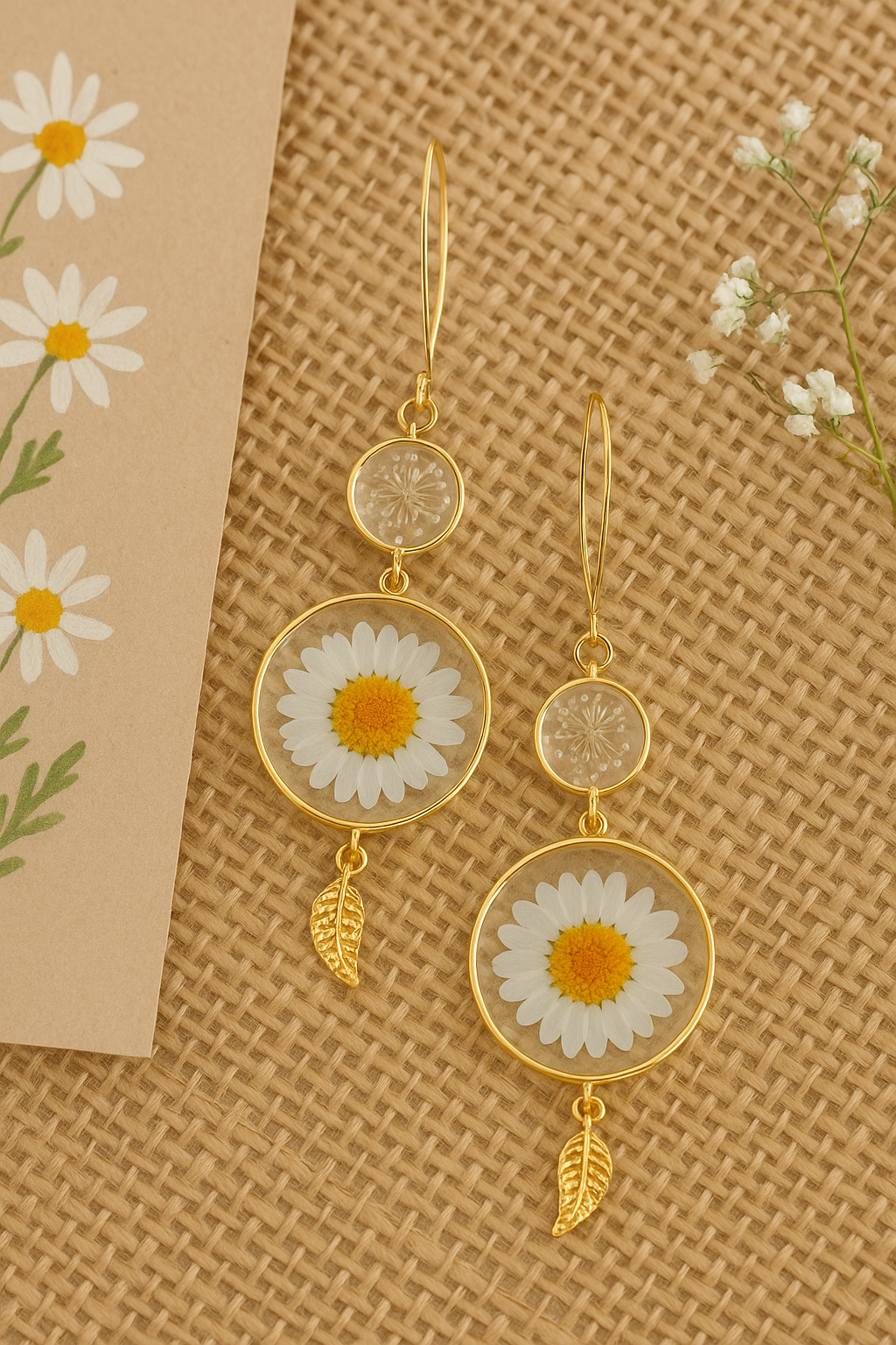 FLO's Radiant Daisy Charm Earrings