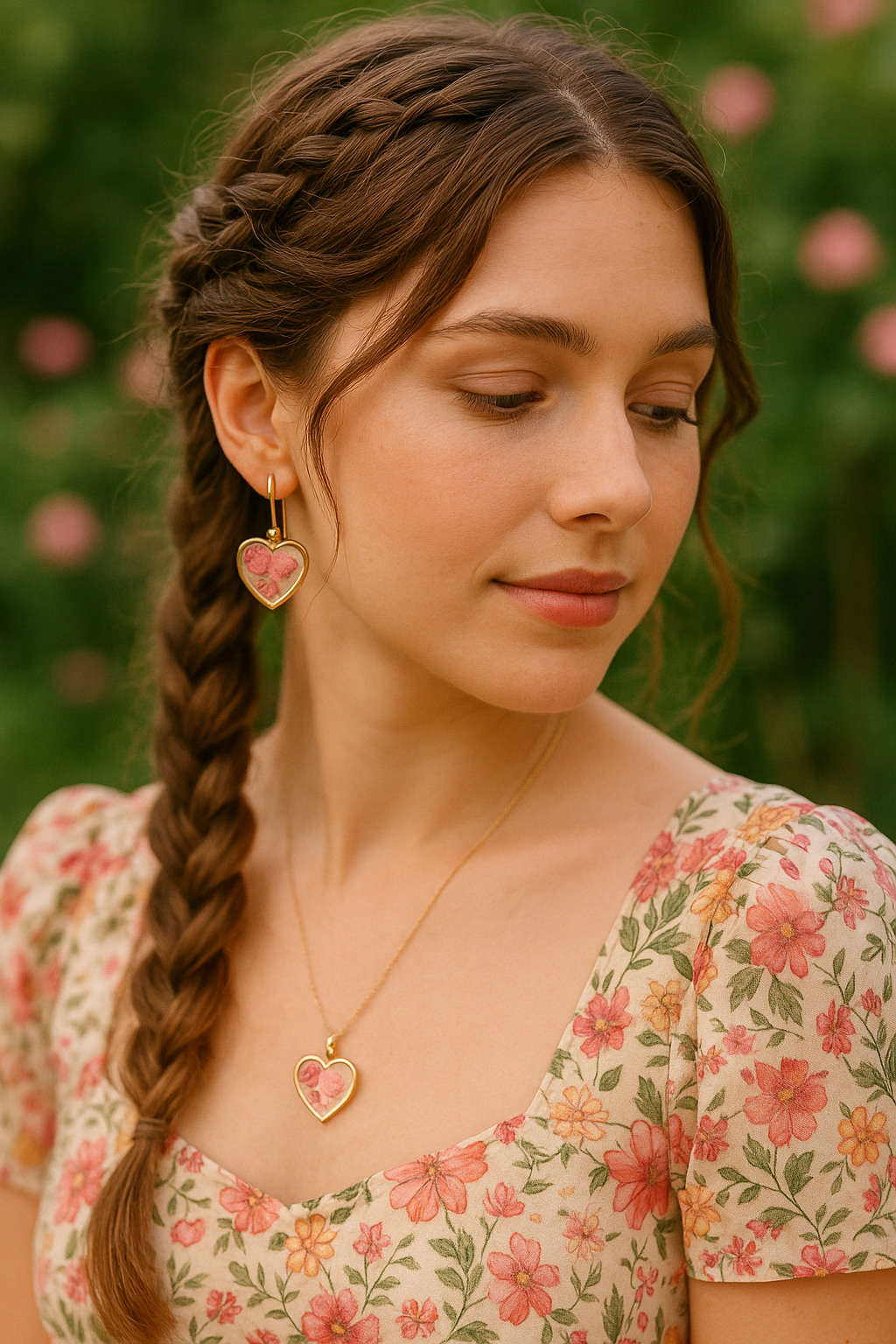 FLO's Heartfelt Rose Earrings