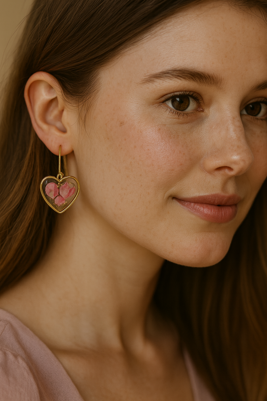 FLO's Heartfelt Rose Earrings