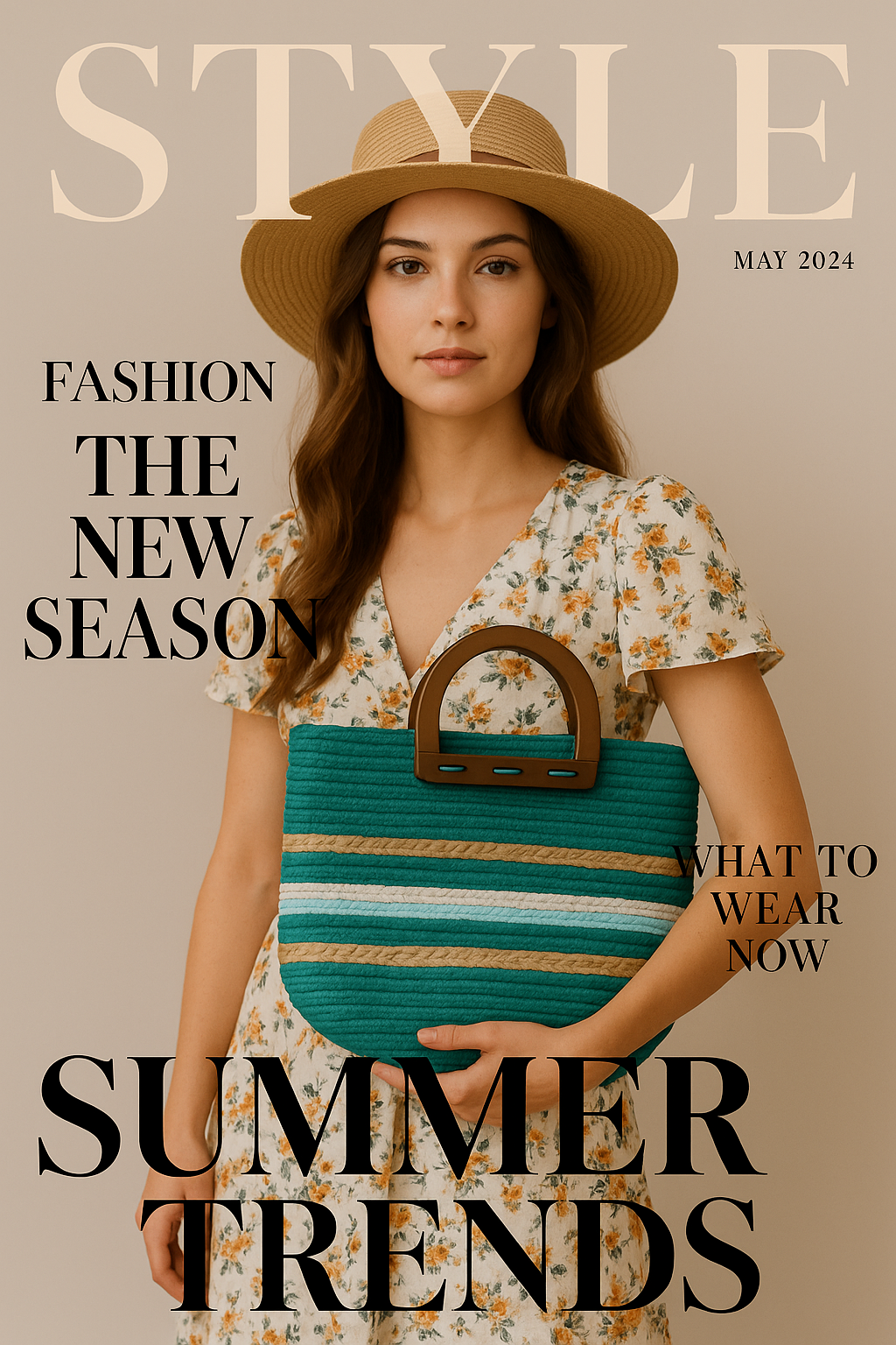 FLO's Azure Drift Crochet Tote