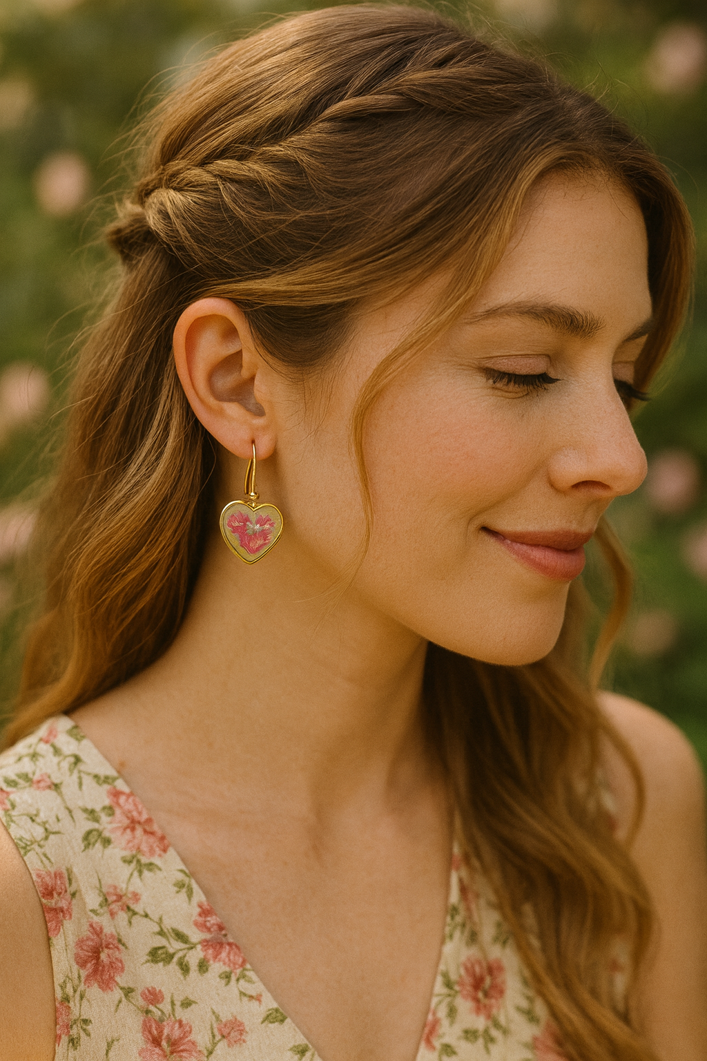 FLO's Heartfelt Rose Earrings