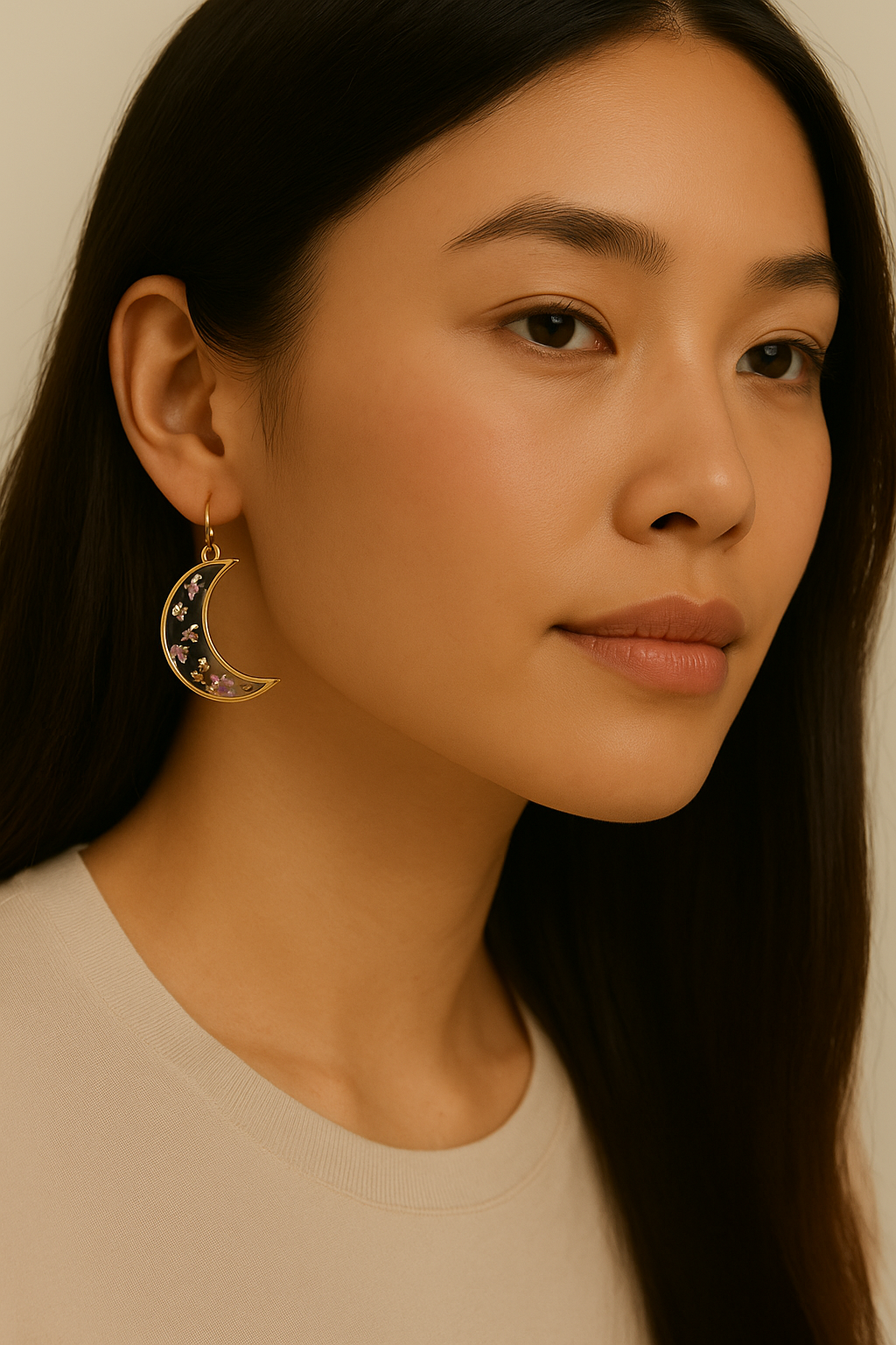 FLO's Lunar Bloom Queen Lace Earrings