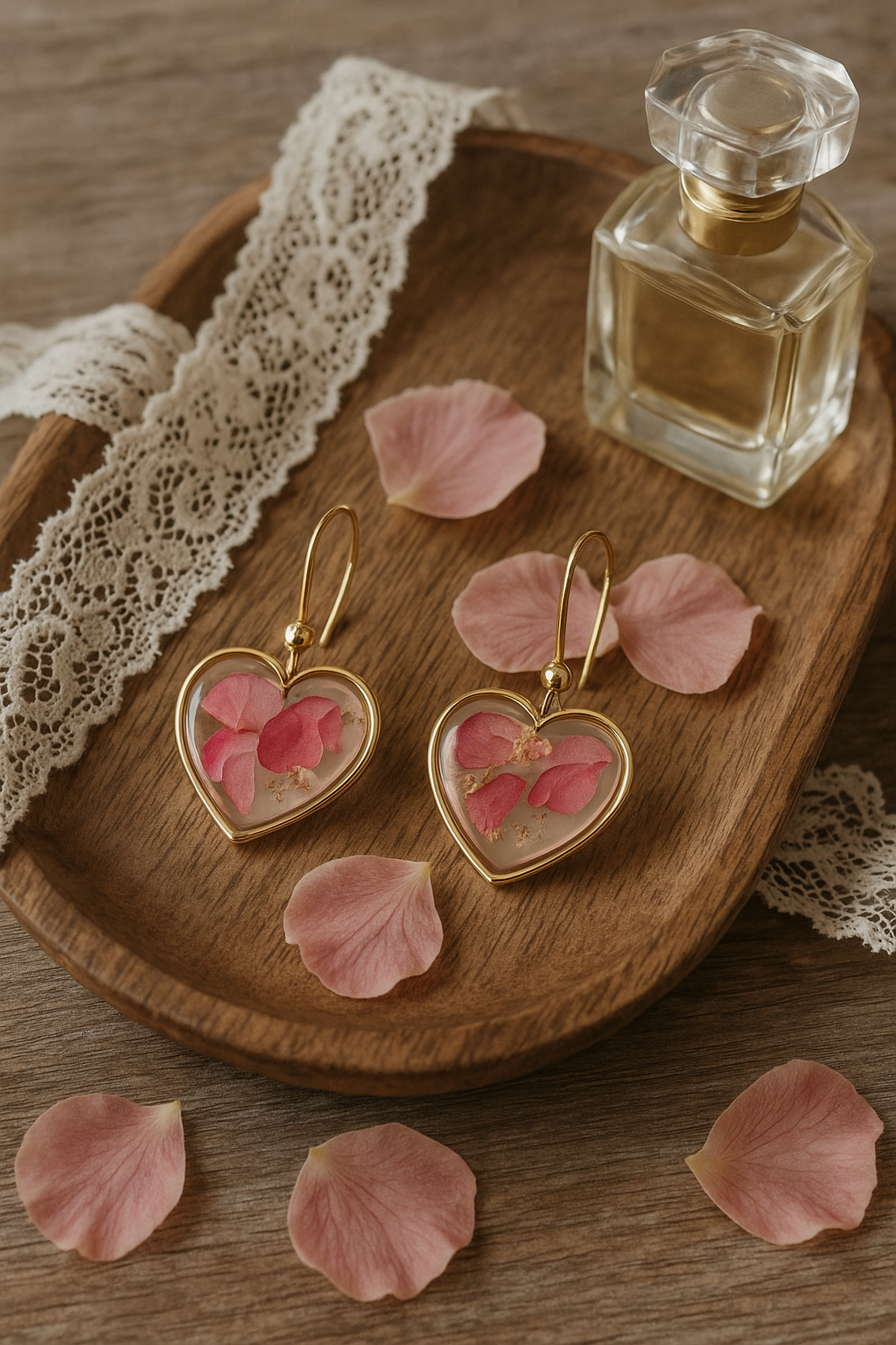 FLO's Heartfelt Rose Earrings