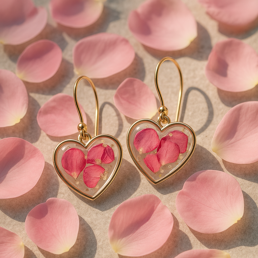 FLO's Heartfelt Rose Earrings