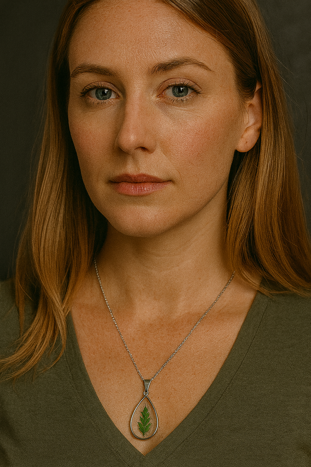 FLO's Glitzy Wild Fern Necklace