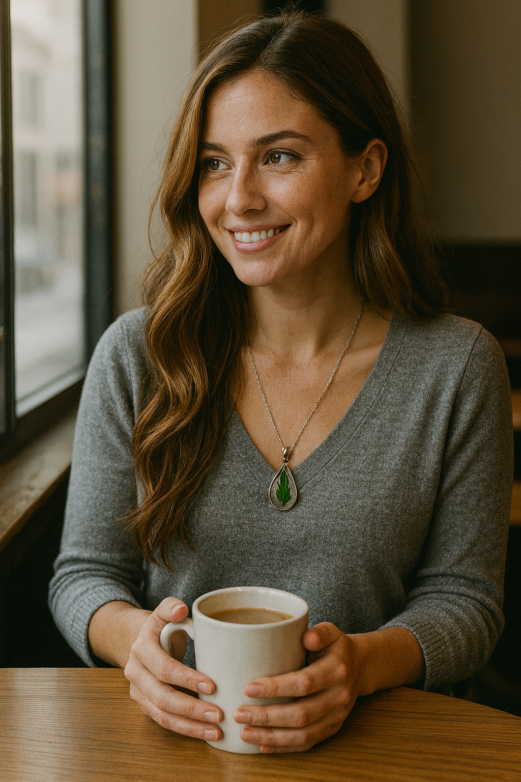 FLO's Glitzy Wild Fern Necklace