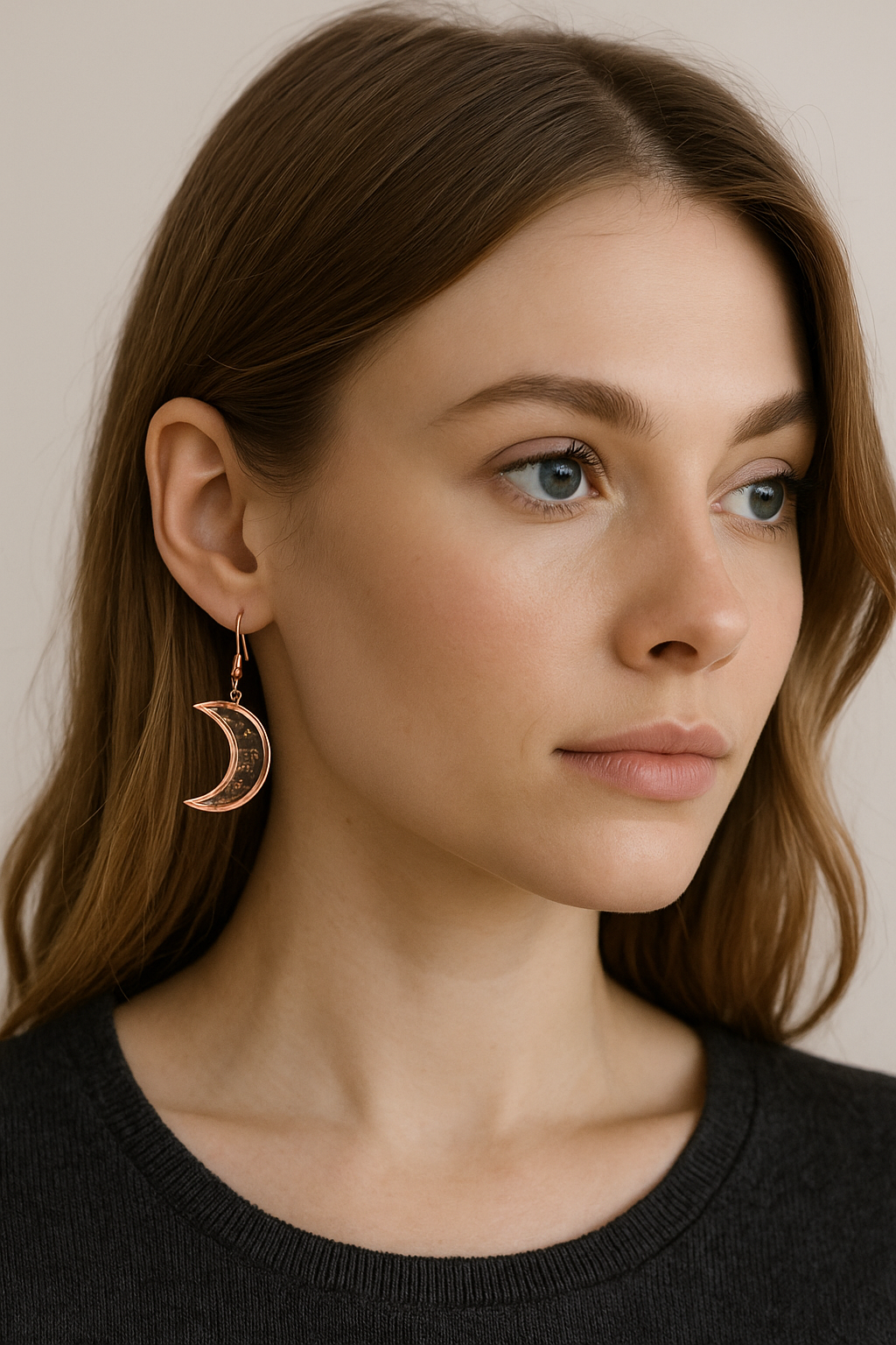 FLO's Celestial Bloom Crescent Hoops