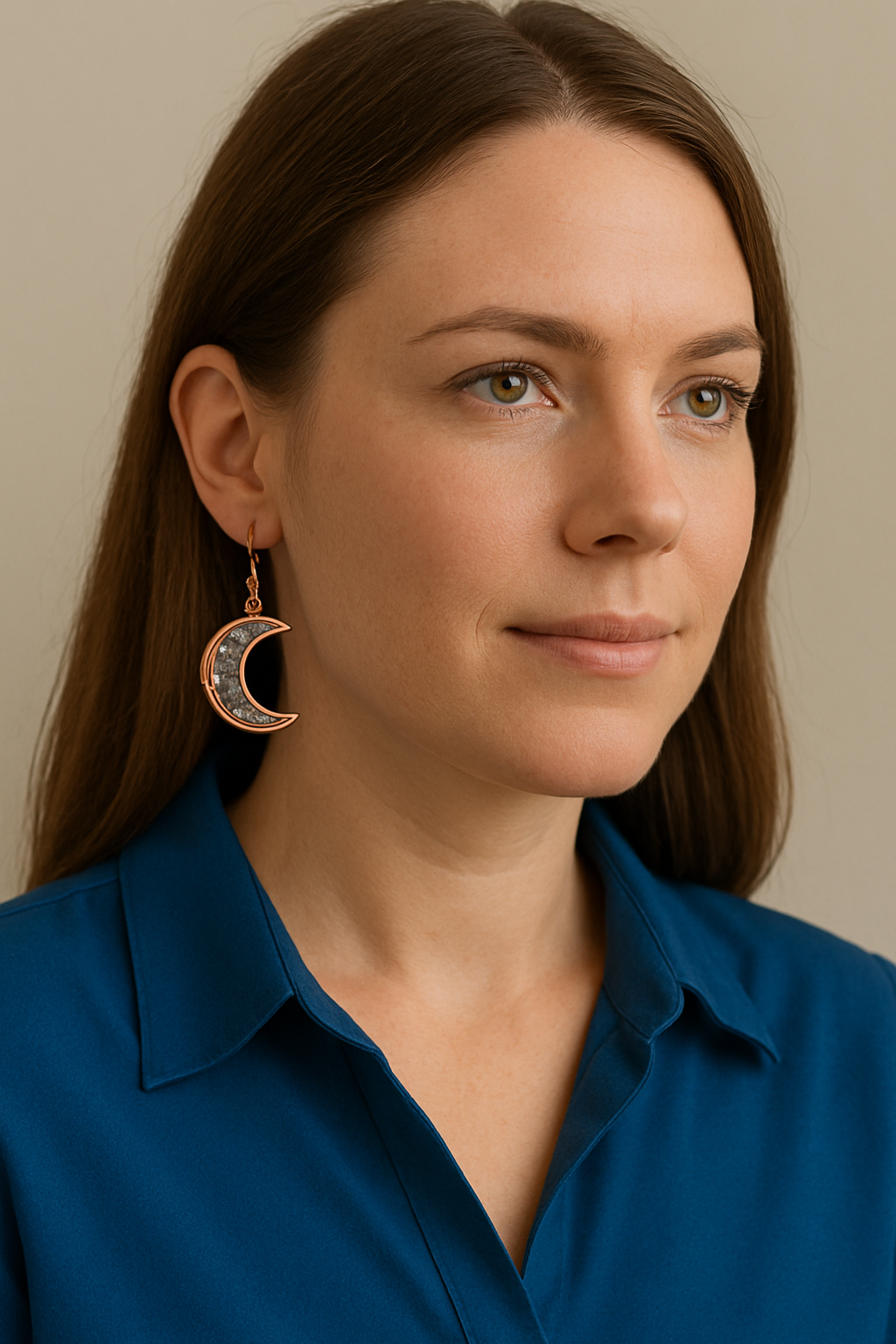 FLO's Celestial Bloom Crescent Hoops