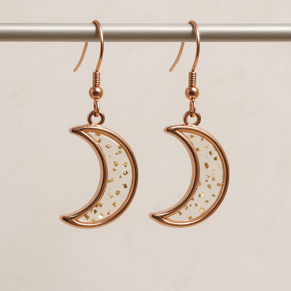 FLO's Celestial Bloom Crescent Hoops