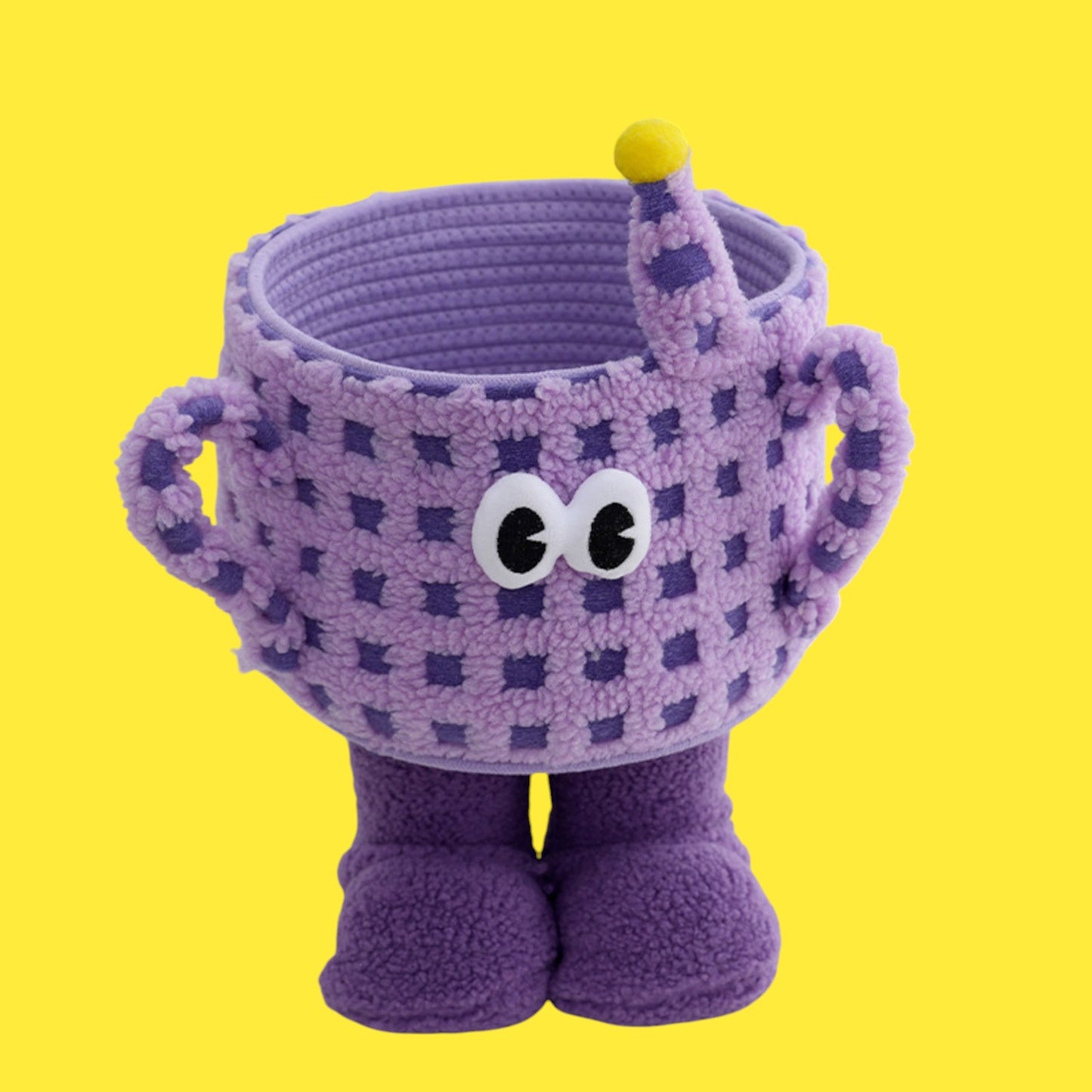 Peek-a-Boo Footed Crochet Basket