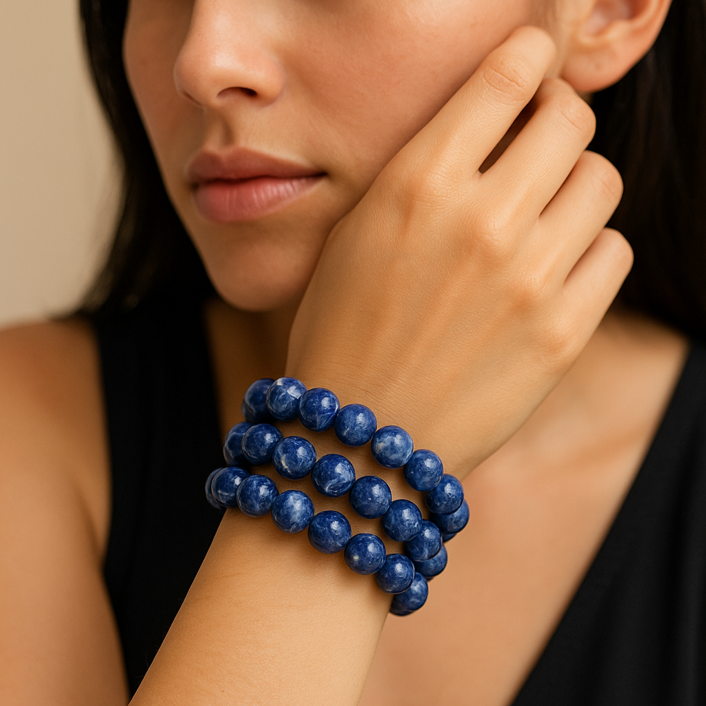 FLO's  Sodalite (Deep Blue with White Veins)