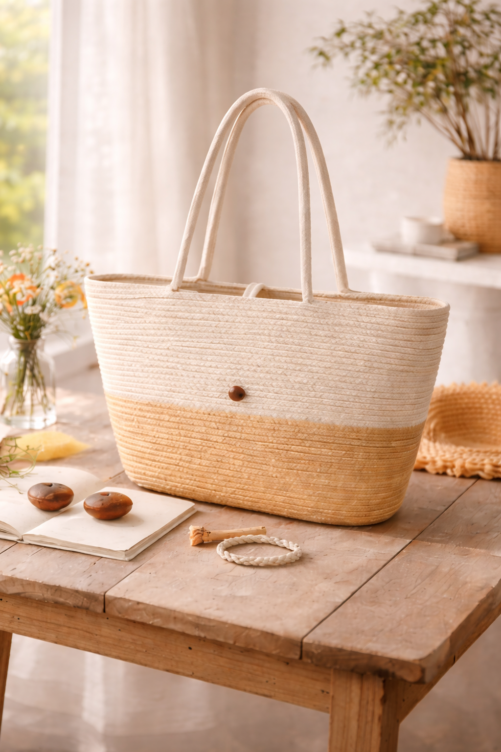 FLO's Sunset Harmony Crochet Tote