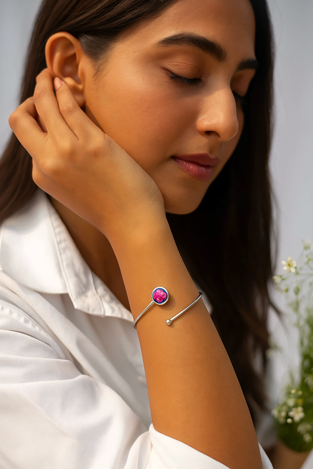 FLO's Minimalistic Plum Blossom Bracelet