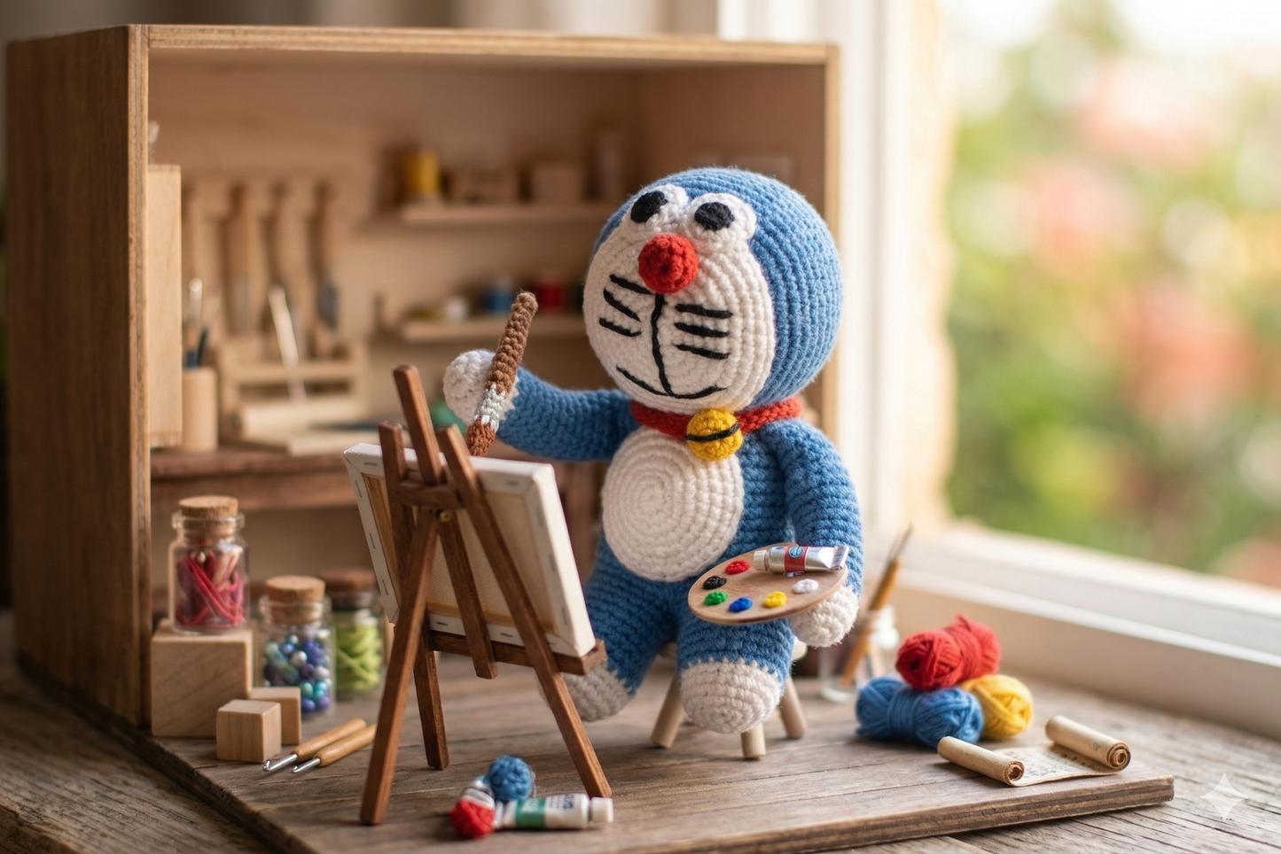 Robo-Buddy – Doraemon Crochet Toy