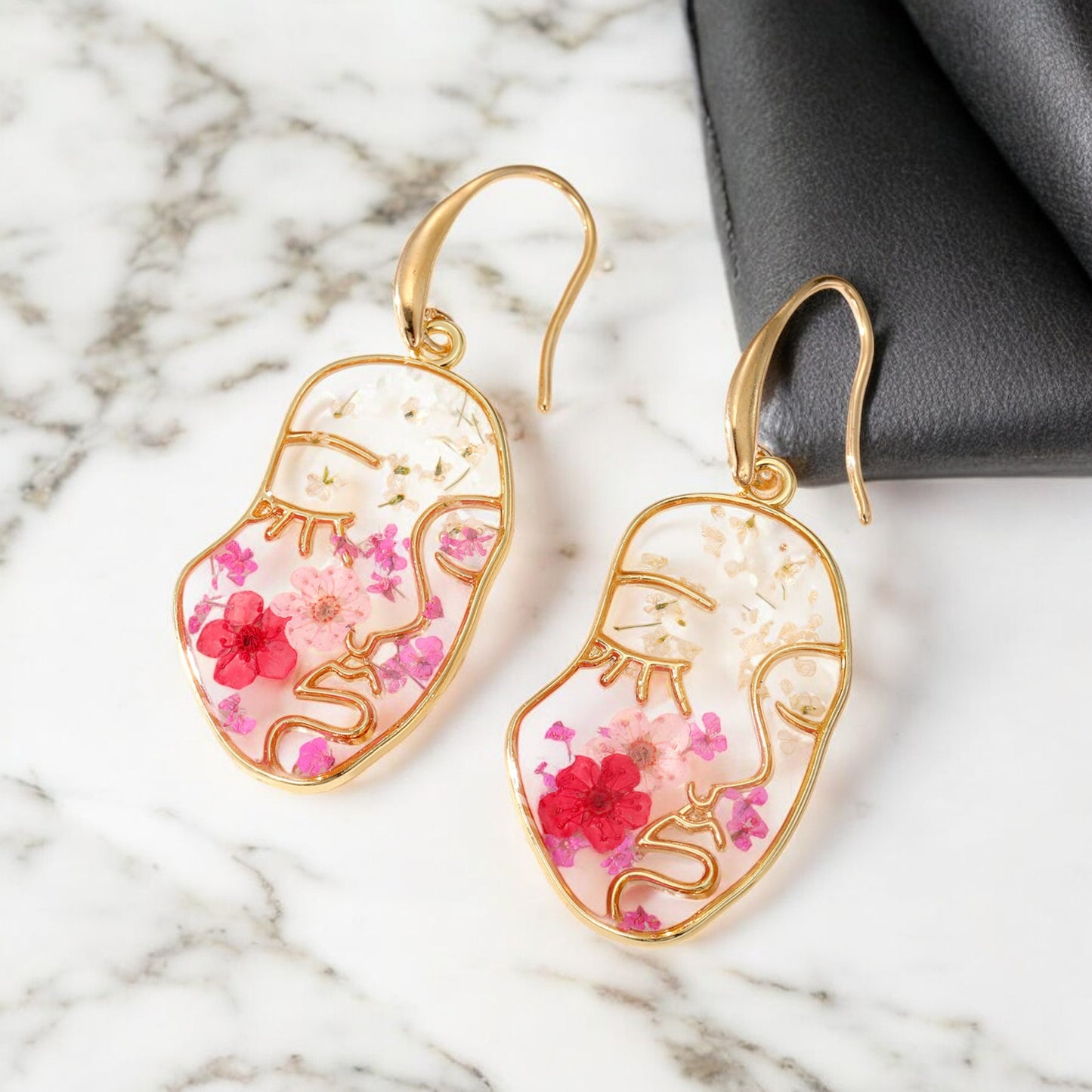 FLO's Floral Muse Face Earrings