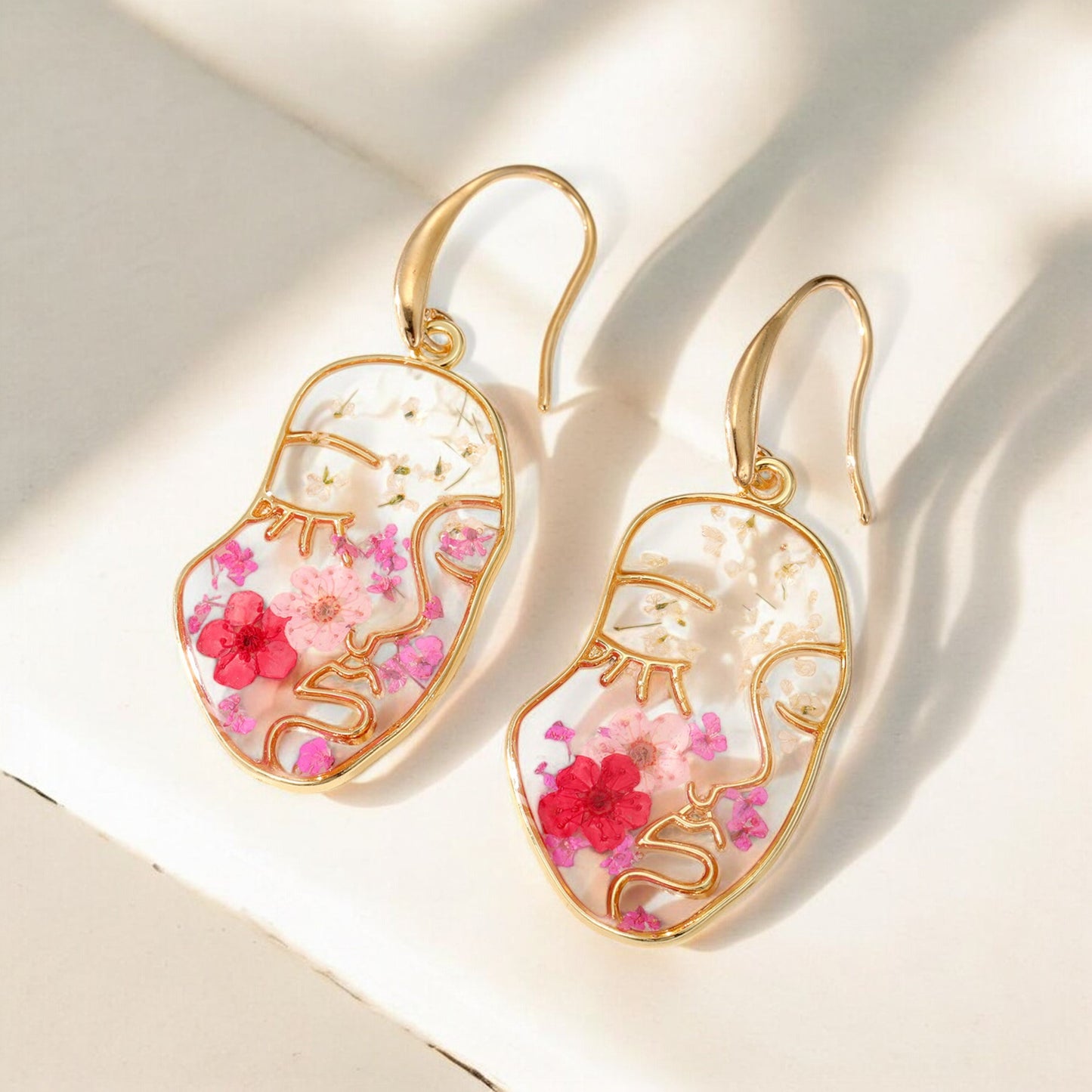 FLO's Floral Muse Face Earrings