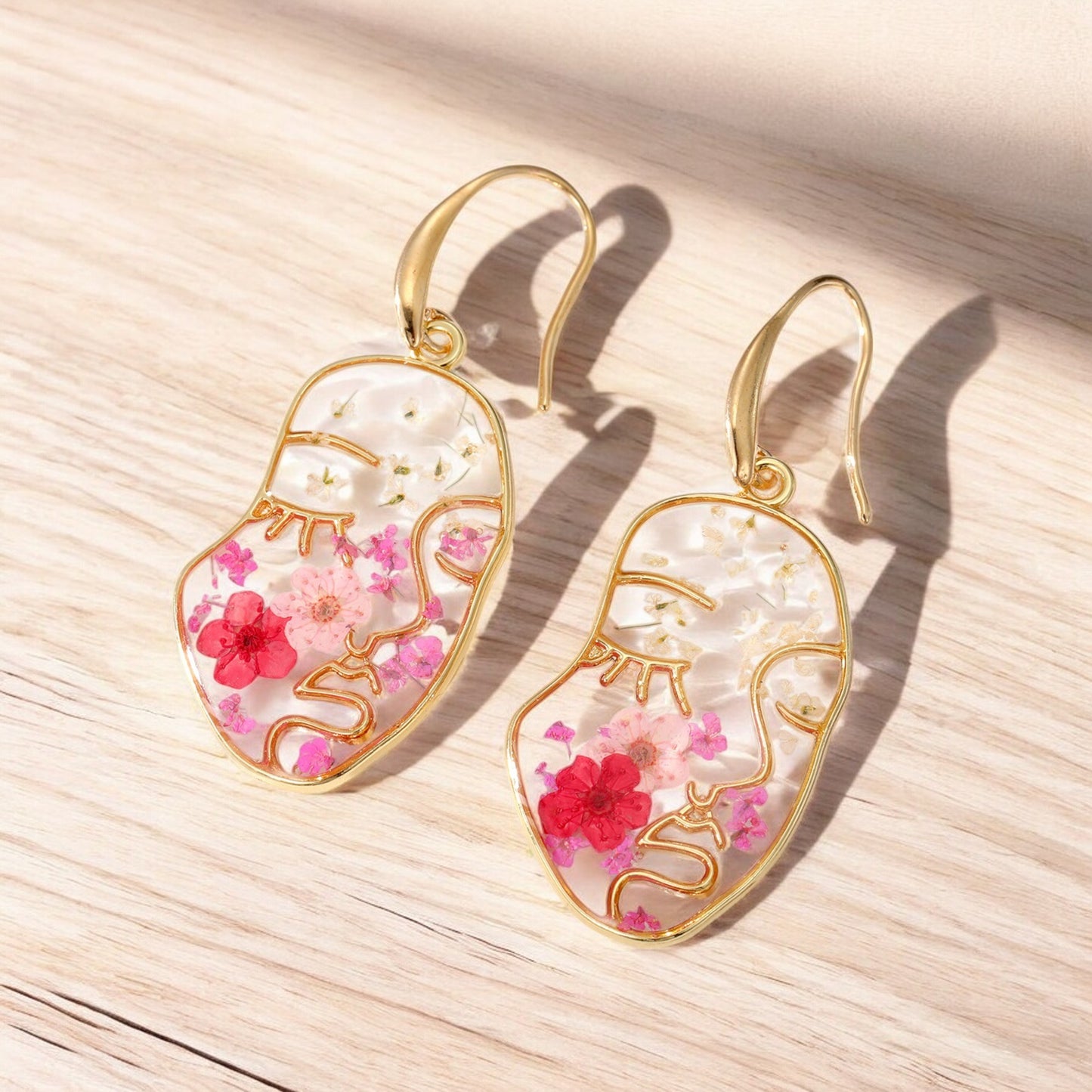 FLO's Floral Muse Face Earrings