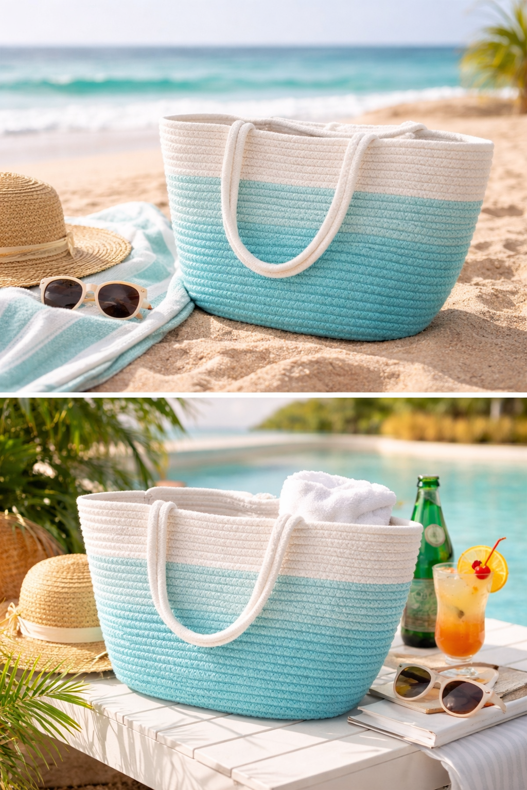 FLO's Sunset Glow Crochet Tote