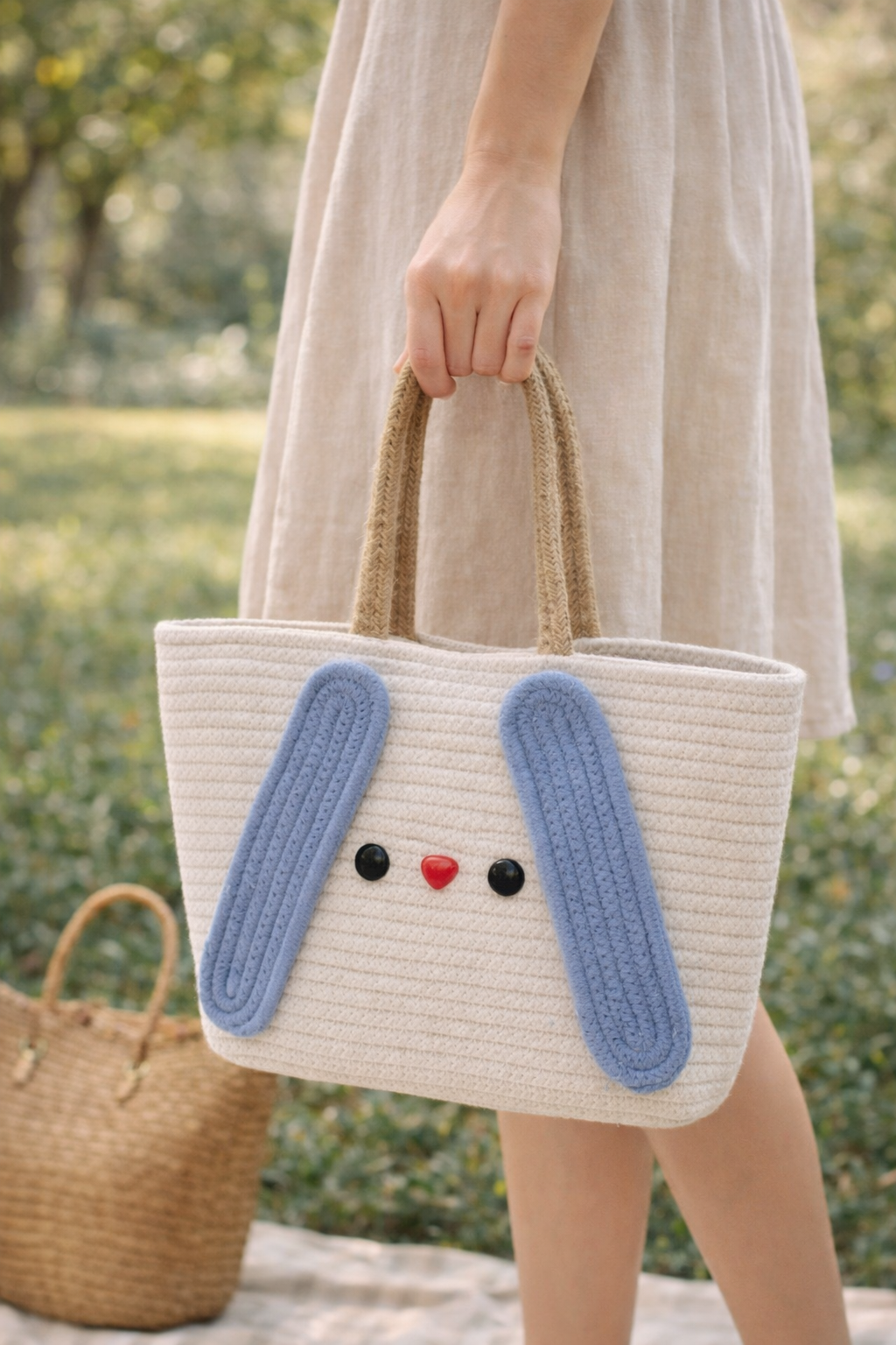 Snow Bunny Crochet Tote