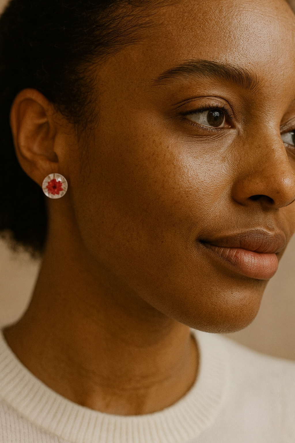 FLO's Scented Carmines Real Dried Flower Earrings
