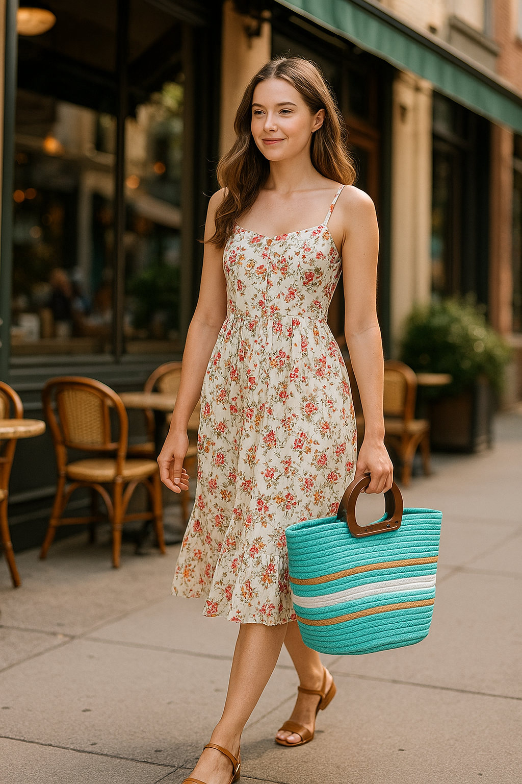 FLO's Azure Drift Crochet Tote