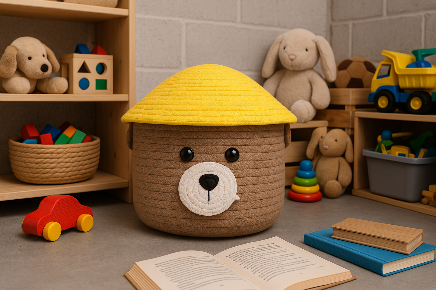 Cubby Bear Crochet Basket
