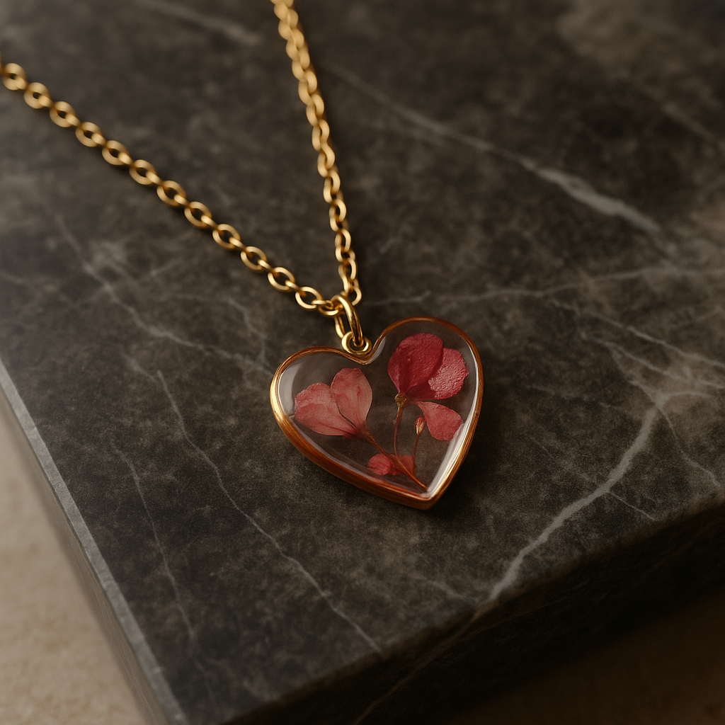 FLO's Eternal Rose Heart Pendant