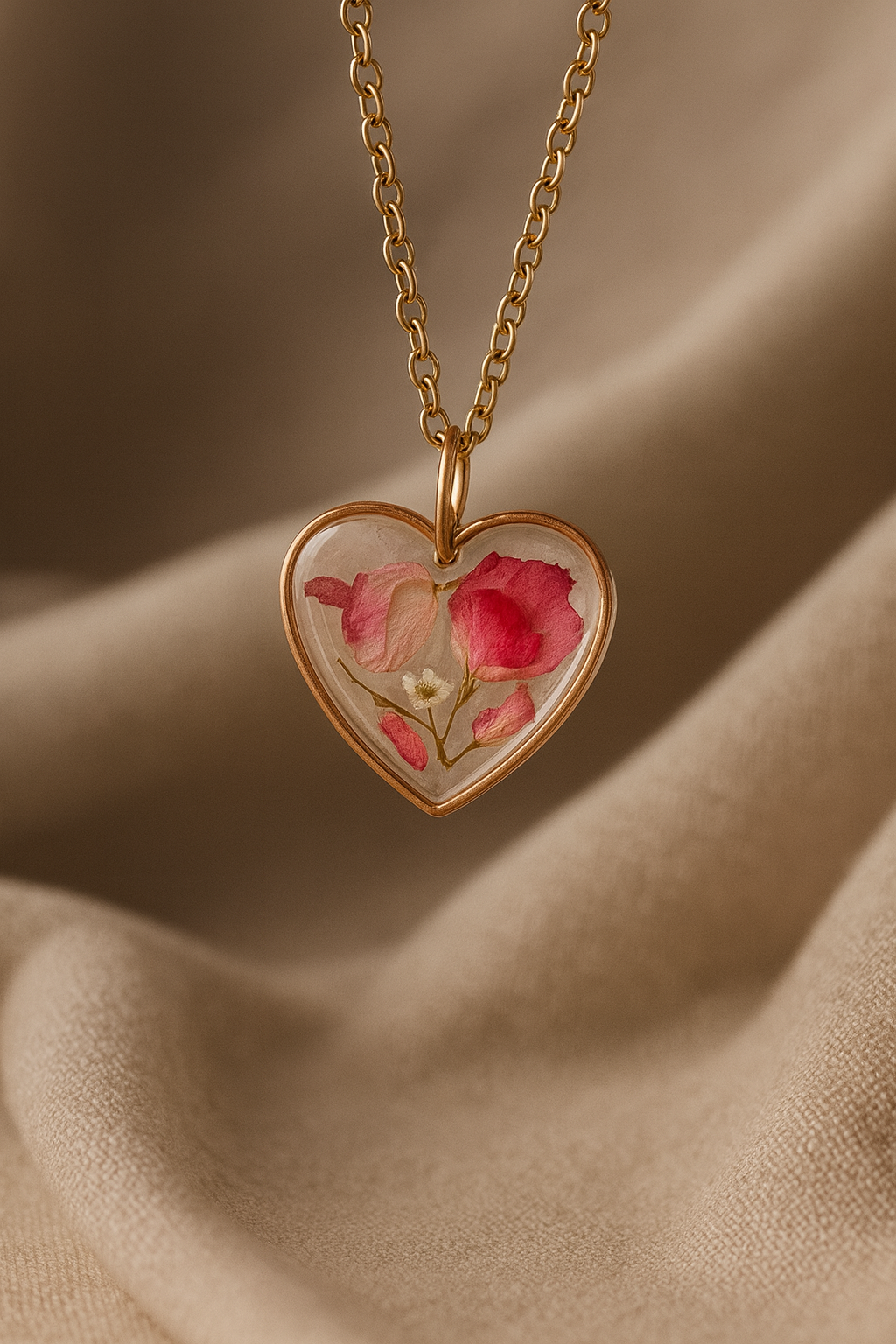 FLO's Eternal Rose Heart Pendant