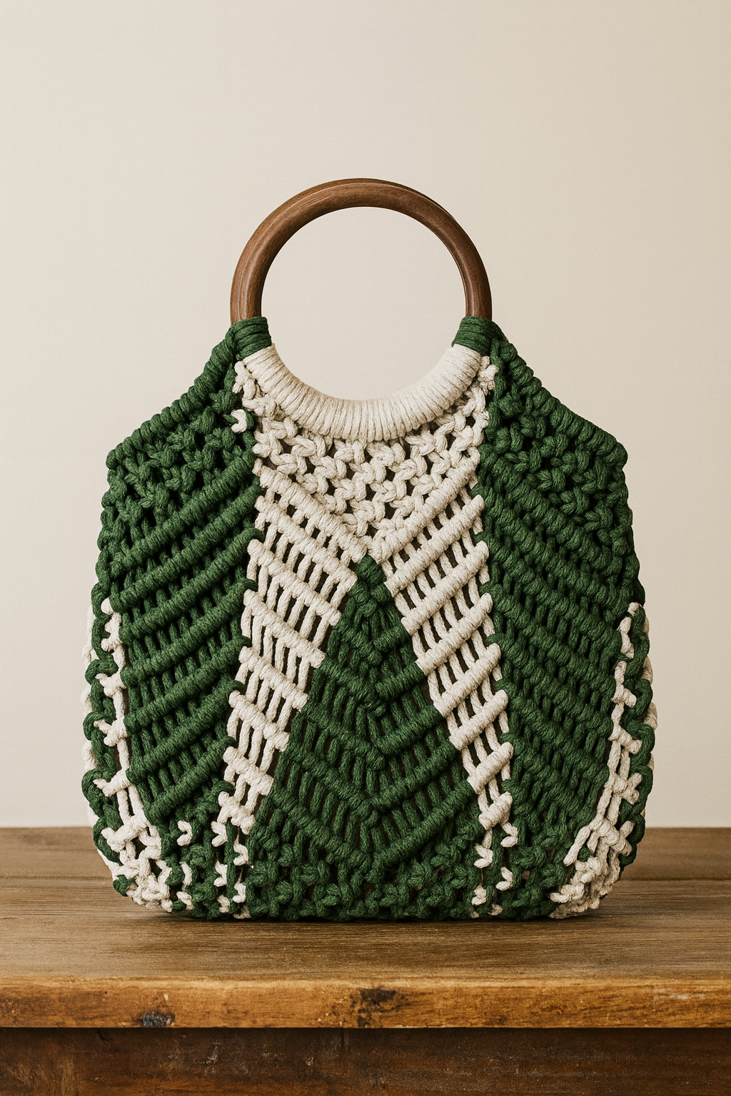 FLO's Sunny Chevron Crochet Tote Bag