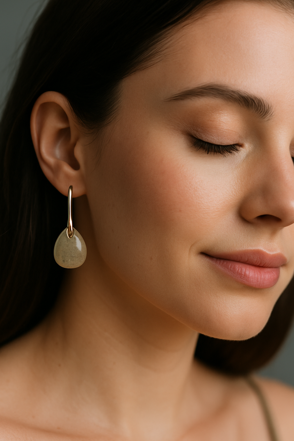 FLO's Labradorite Teardrop Stone Earrings
