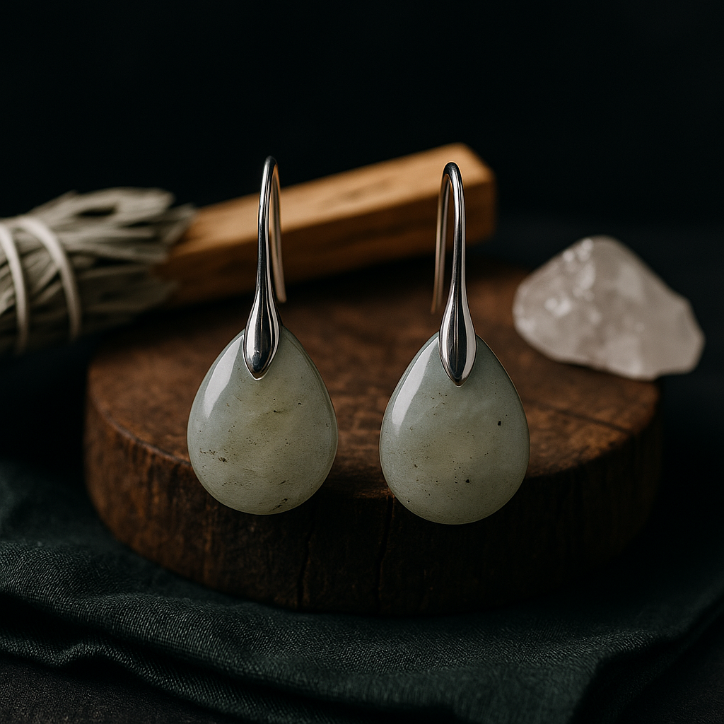 FLO's Labradorite Teardrop Stone Earrings