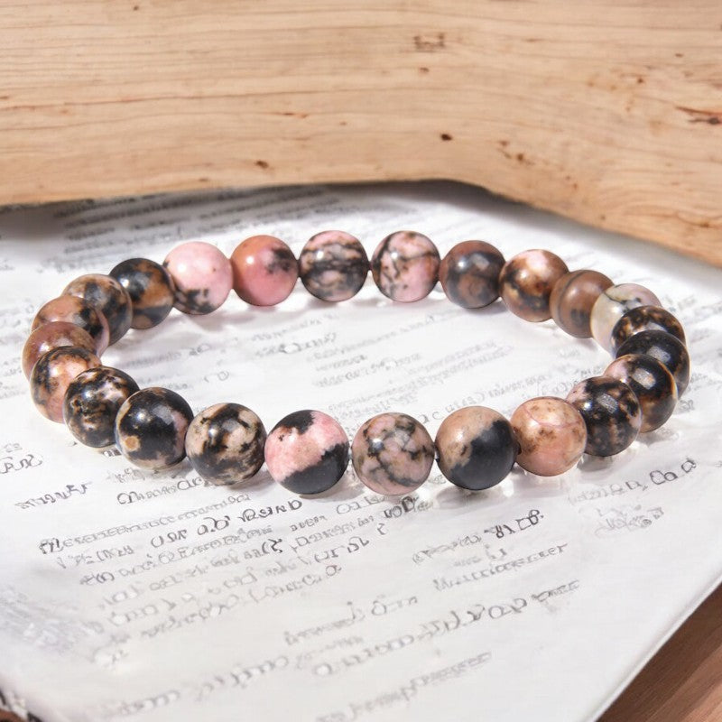 FLO's Rhodochrosite (Rose-Pink with White or Gray Bands)